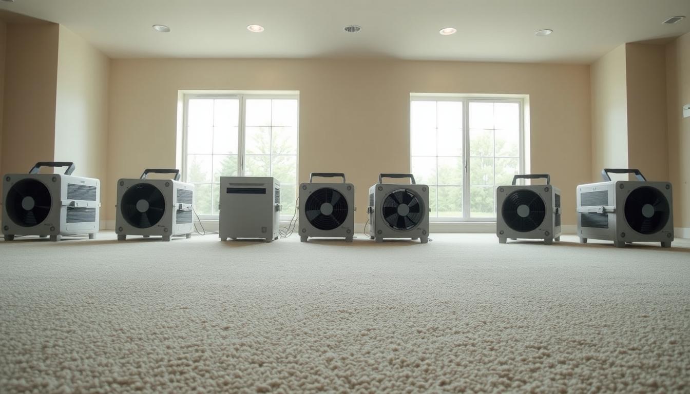 wet carpet drying services 